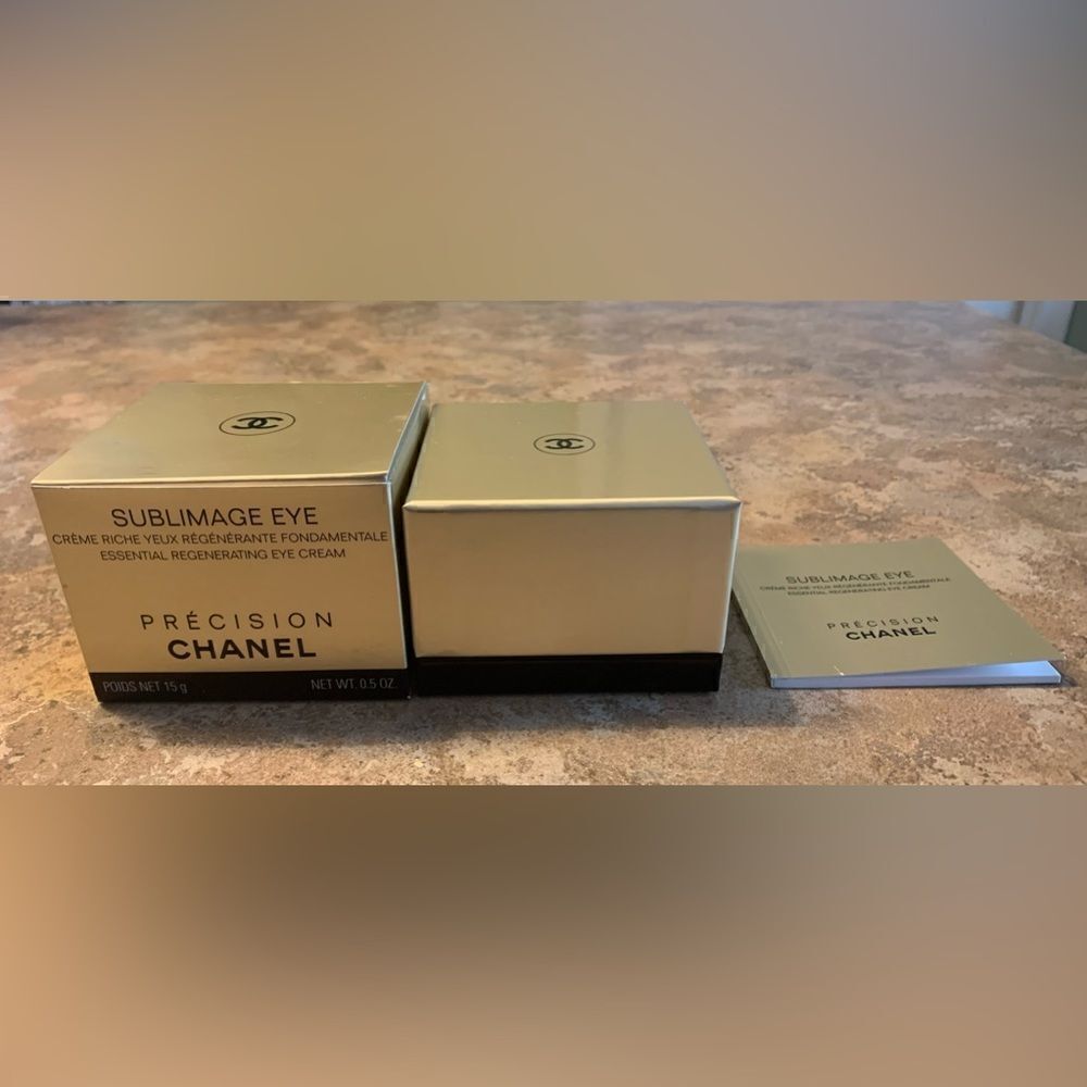 CHANEL SUBLIMAGE EYE CREAM EMPTY gift BOX ONLY CC LOGO GOLD